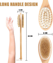 Load image into Gallery viewer, Wooden Body Brush 2 in 1