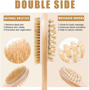 Wooden Body Brush 2 in 1