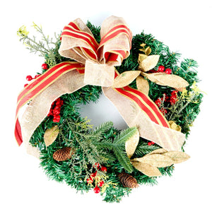 Christmas Wreath, Christmas Front Door Wreath, Traditional Christmas, Christmas Wreath, Holiday Season